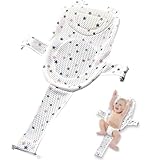 WELLXUNK Babybadenetzt Baby, Baby Dusche Netz, Verstellbares Badesitznetz, Baby Badekissen,...