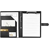 Klemmbrett Mappe A4, Schreibmappe A4, Ordner Klemmbrettmappe, Konferenzmappe aus PU-Leder,...
