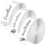 Litimkat 3pcs Etiketten Selbstklebend - Wasserdicht Thermo-Etikettenband,für Schule, Zuhause,...