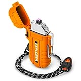 Wasserdicht & Winddicht Feuerzeug Elektrisch für Outdoor Survival Ausrüstung, Professionelle...
