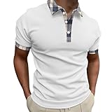 Mymyguoe T-Shirts Für Herren Henley Shirt Slim Fit Sommer Kurzarmshirt Casual V-Ausschnitt T-Shirt...