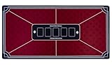 Engelhart-320991 – Poker Tischauflage Texas Hold’em Rot 118 × 59 cm – Polyester +...