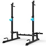 Squat Rack Multi-Funktions Barbell Rack Höhenverstellbarer Hantelständer für Sportstudio Zuhause...