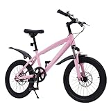 Kinderfahrrad 18 Zoll, Fahrrad ab 5 Jahre für Mädchen Junge, Kinderrad mit vordere und hintere...