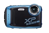 Fujifilm FinePix XP140 Digitalkamera (wasserdicht, mit 16 GB SD-Karte) Himmelblau