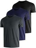 UEEKO UV Schutz Tshirt Herren 3 Pack UPF 50+ Sonnenschutz Functional Sleeve Schwimmen T-Shirts Rash...