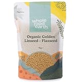 Wholefood Earth Bio-Goldener Leinsamen 1 kg | Roh | GVO-frei | Vegan | Ballaststoffreich |...