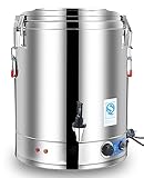 KWIBYBGS Heißwasserspender, Catering-Urne, Edelstahl, 30-110°C Temperaturregelung Für Café,...