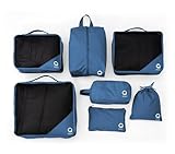 Hauptstadtkoffer - Packhilfe Organizer-Set 7 tlg. Koffer-Packtaschen RipStop wasserfest Suitcase...