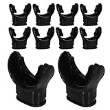 LOEFLIFA Silikon Schnorchel Mundstück 10 Stück mit Beißventil Weich und Langlebig für Taucher...