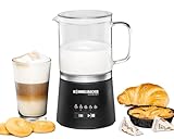 ROMMELSBACHER Milchaufschäumer MS 625, elektrisch, 500 ml zum Verrühren, Glaskanne, 250 ml zum...