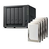 Synology DS425+ 64TB Bundle Bestpreis Festplatten (4X 16TB) 4 Bay Desktop NAS; mit einem Intel...