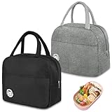 Aucuu Kühltasche Klein 5.5L, 2 Stück Kühltasche Faltbar mit Folienfutter, Lunchbox Tasche,...