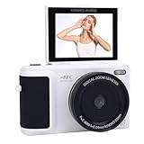 Denash 4K Retro Digitalkamera, 64MP Autofokus und 16x Zoom mit 180 ° Flip -Bildschirm -Reise -Vlog...