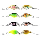 8 Stück Wobbler, Wobbler Set, Crankbait, Kunstköder, Forellenköder, Plopper, Barsch Köder, Angel...