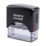 GENIE S-884 ECO Stempel Set mit Stempelkissen | Adressstempel | Automatikstempel | Firmenstempel |...