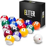 ELITER SPORTS Kompletter Satz Billardkugeln aus reinem Phenolharz - 16 offizielle Billardkugeln...
