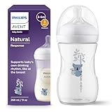Philips AVENT Babyflasche Natural Response – Babyflasche, 260 ml, BPA-frei, für Babys ab 1 Monat,...