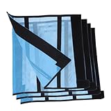 CORHAD 4 Stück Atmungsaktive Fliegengamaschen Pferde Mesh Beinlinge Hochwertiger Schutz gegen...