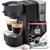 Tchibo Kaffeepadmaschine „CALL ME PAD“ inkl. 36 Black & White Pads, mit To-Go Becher Taste, für...