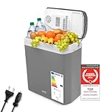 TZS First Austria elektrische Kühlbox 24 Liter | 12 Volt & 230 Volt Anschluss | mit 12-V-Stecker...