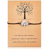 Fiada Lebensbaum Armband Armkettchen mit Lebensbaum Anhänger für Frauen Mädchen Armkette mit...