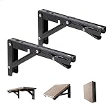 Klappkonsole Schwerlast, 90 Grad Wandregal Halter, Regalbrett Halterung, Platzsparend Klappkonsole...