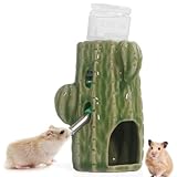 Esshogo 2-in-1 Verstellbare Hamster Trinkflasche, Hamster Wasserflasche Mit Ständer, 80 ml...