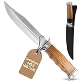 VIKING GEAR® klassisches Messer - Einhandmesser 23cm - Gürtelmesser - Jagdmesser - Arbeitsmesser -...