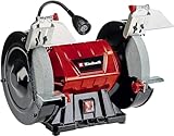 Einhell Doppelschleifer TC-BG 200 L (max. 400 W, Ø200xø32x25 mm Schleifscheibe, biegbares Licht,...