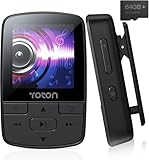 YOTON MP3-Player mit Bluetooth 5.2, 64 GB Speicher, FM-Radio, Sprachaufnahme, unabhängiger...