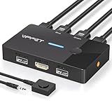 AILVLVNG HDMI KVM Switch 2 PC 1 Monitor 4K@60Hz USB KVM Switches für 2 Computers sich teilen Einen...