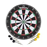 MasterArts Dartscheibe Set – Dartboard 45 cm – mit 6 Dartpfeile – Beidseitig Bespielbar –...