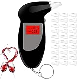 Alkoholtester Polizeigenau, Professioneller tragbarer Alcohol Tester Promillemessgerät mit 30...