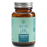 BitterLiebe - Magnesium Bisglycinat Kapseln hochdosiert - Magnesium Komplex mit Bisglycinat und...