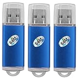 KEALLANS 3 x 64 MB USB 2.0 Memory Stick Flash Drive PC Laptop Storage