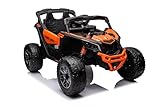 Kinderfahrzeug - Elektro Auto Can Am Maverick UTV - 24V Akku,2x200W Motoren- 2,4Ghz, Ledersitz+Eva...