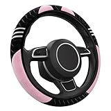 WJMY Auto Lenkradbezug Plüsch Winter 37-38cm, Anti Rutsch Universal Lenkradschutz, 14,5-15zoll...