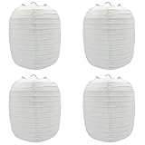 Niuhong 4 Pcs Papierlampe Ornament Japanische Hängende Runde Laterne Aufhängen Lampenschirm...