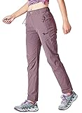 YSENTO Damen Outdoorhose Wanderhose Wasserdicht Schnelltrocknend Leicht Trekkinghose Funktionshose...