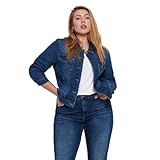 ONLY Carmakoma Damen Carwespa Life Denim Jacket Mbd Noos Jeansjacke, Medium Blue Denim, 54 EU