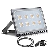 papasbox 50W LED Flutlicht Flutlichtstrahler Strahler Innen Scheinwerfer, LED Außenstrahler mit...