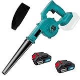 Kabellos Akku Laubbläser,120 km/h Windkraft,2,4 m³/min Luftstrom, 2-in-1 Laubsauger/Bläser Für...