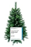 RS Trade 1101 Colorado-Mix 120 cm Weihnachtsbaum PVC künstlich (Ø ca. 76 cm) mit 446 Spitzen -...