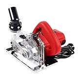 Schlitzfräse, 1800 W elektrische Fliesen-Schneidemaschine 18000r/min, Mauernutfräse Wandfräse...