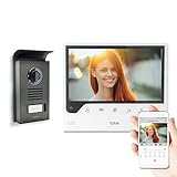 EXTEL Connect smarte Video-Türsprechanlage, 7 Zoll Monitor, mit Kamera, Smartphone App, ohne...
