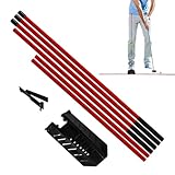 Nexusectar Golf-Ausrichtungsstäbe, tragbar, Verstellbarer, Sportausrüstung, Golfschwung-Trainer,...