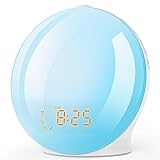 Foryond Lichtwecker,Tageslichtwecker,Sonnenaufgang Sonnenuntergang Simulation Wake Up Light mit Zwei...