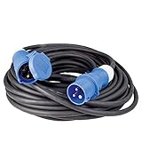 as - Schwabe Camping Verlängerungsleitung 10 m – 230 V / 16 A / 3-polig – Wohnmobil CEE-Stecker...