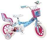 Disney Mädchen Fahrrad 30,5 cm (12 Zoll), Eiskönigin 2 Bremsen, Korb vorne und Puppenträger...